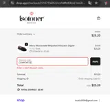 COMFORT25 coupon verification screenshot