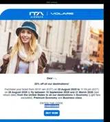 ITA Airways US coupon verification screenshot