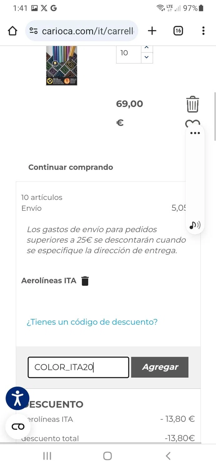 how to use ITA Airways US coupons