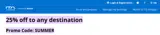 ITA Airways US coupon verification screenshot