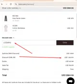 LOZURI10 coupon verification screenshot