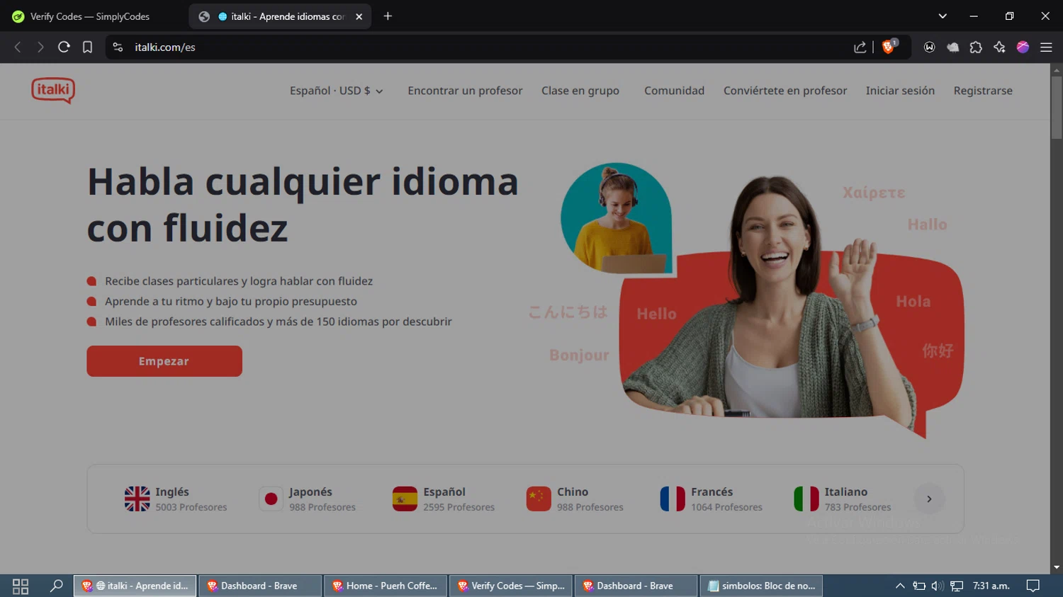 where to use Italki promo code box