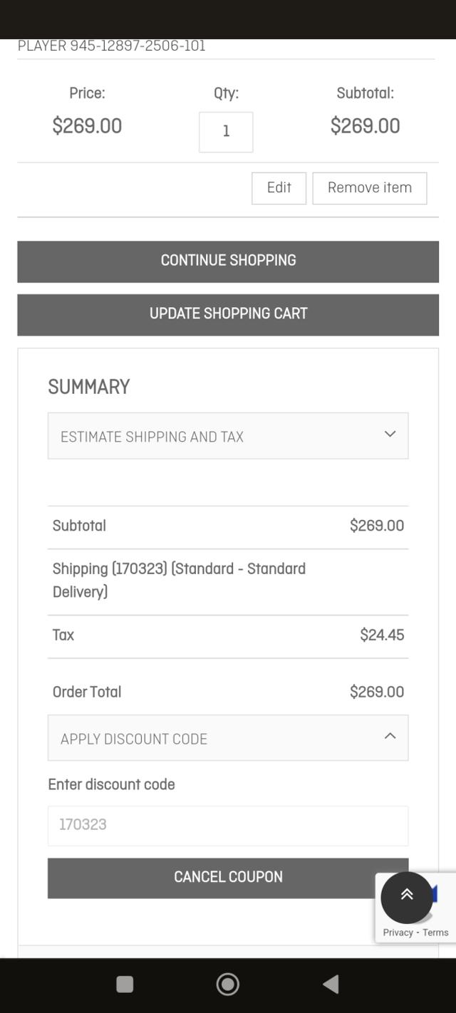 I-Tech checkout page showing I-Tech coupon code box | Screenshot taken by SimplyCodes community member on Mar 17, 2023