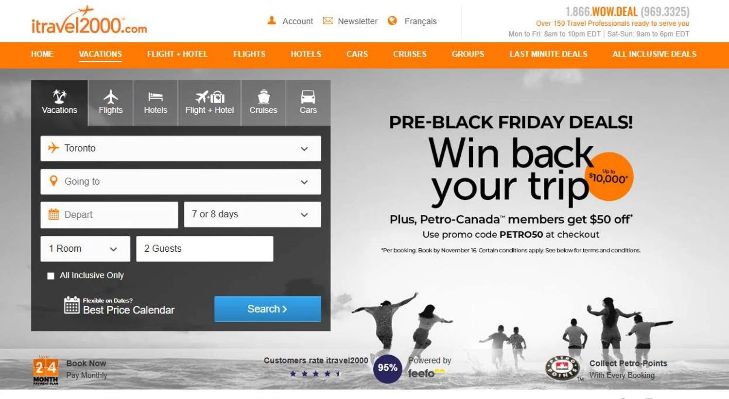 itravel2000 promo code screenshot showing code PETRO50 applied at itravel2000 checkout page. Uploaded by SimplyCodes community member stygian1 on Nov 13, 2025