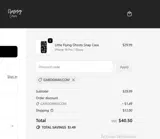 GABOGMAILCOM coupon verification screenshot