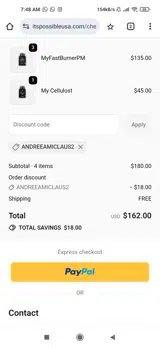 ANDREEAMICLAUS2 coupon verification screenshot
