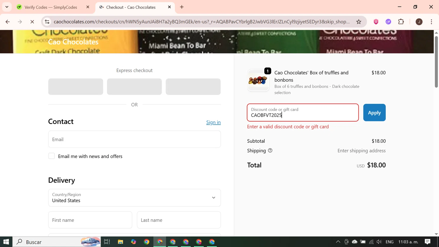 It's Skinny promo code screenshot showing code WELCOME25 applied at It's Skinny checkout page. Uploaded by SimplyCodes community member FortunateCurator5882 on Jan 7, 2026