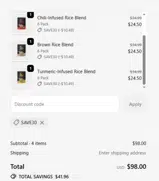 SAVE30 coupon verification screenshot