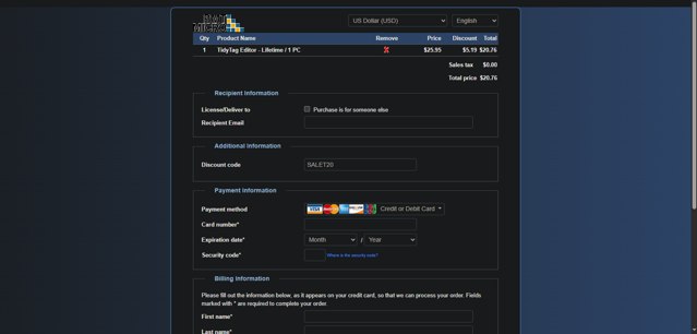 ITubeGo checkout page showing ITubeGo coupon code box | Screenshot taken by SimplyCodes community member on Aug 16, 2025