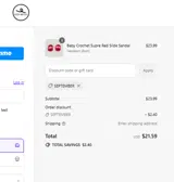 SEPTEMBER coupon verification screenshot