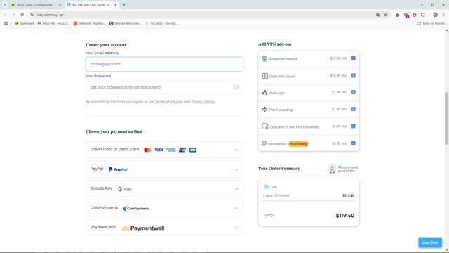 Ivacy VPN checkout page showing Ivacy VPN promo code box | Screenshot taken by SimplyCodes community member on Nov 26, 2024
