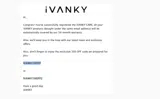 IVANKY10OFF coupon verification screenshot
