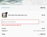 VY coupon verification screenshot