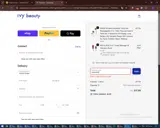Ivy Beauty coupon verification screenshot
