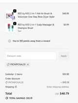 Ivy Beauty coupon verification screenshot