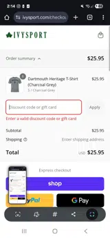 SPIRIT10 coupon verification screenshot