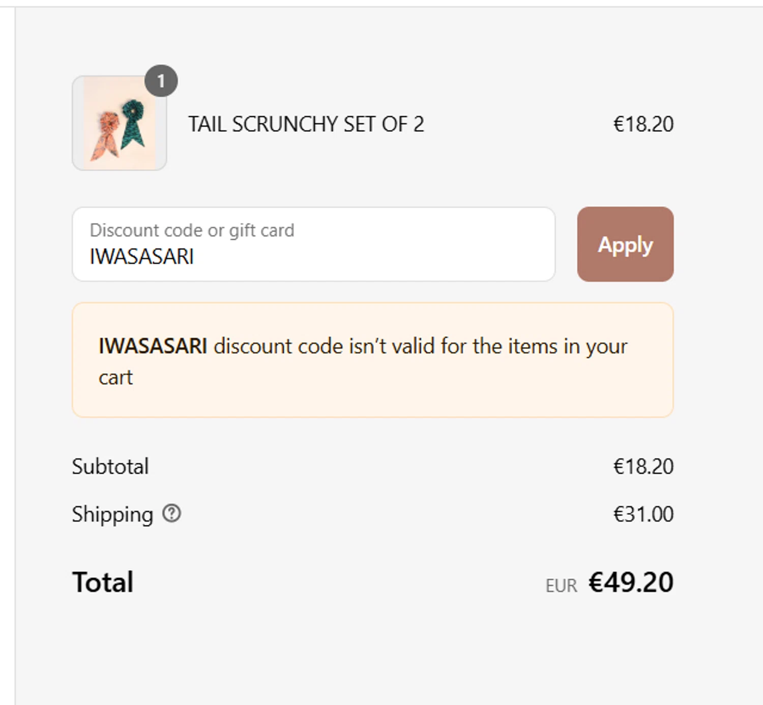 I was a Sari discount code screenshot showing code IWASASARI applied at I was a Sari checkout page. Uploaded by SimplyCodes community member _Flash_ on Jun 25, 2025