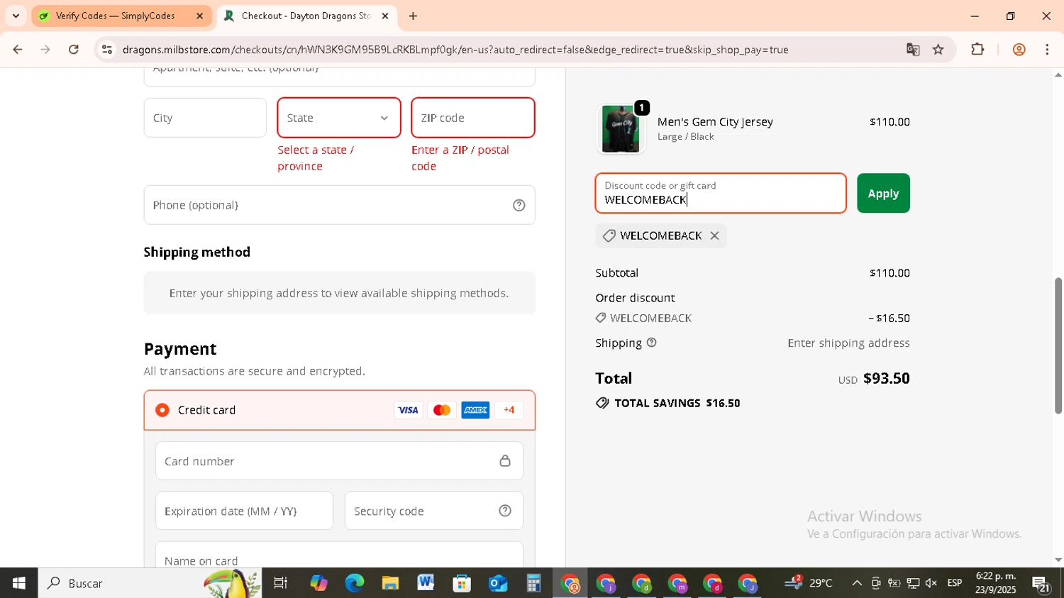 Izzy promo code screenshot showing code Izzyff20 applied at Izzy checkout page. Uploaded by SimplyCodes community member RebateCollector5909 on Sep 23, 2025
