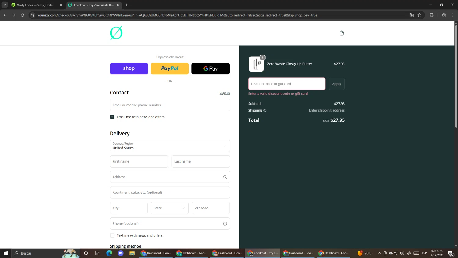 Izzy promo code screenshot showing code Holidizzy applied at Izzy checkout page. Uploaded by SimplyCodes community member Pirlo420 on Dec 3, 2025