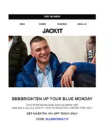 BLUEMONDAY10 coupon verification screenshot