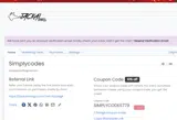 SIMPLYCODES779 coupon verification screenshot