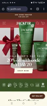Vday20 coupon verification screenshot