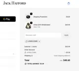 Jack Hafford coupon verification screenshot
