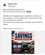 Jack-It coupon verification screenshot