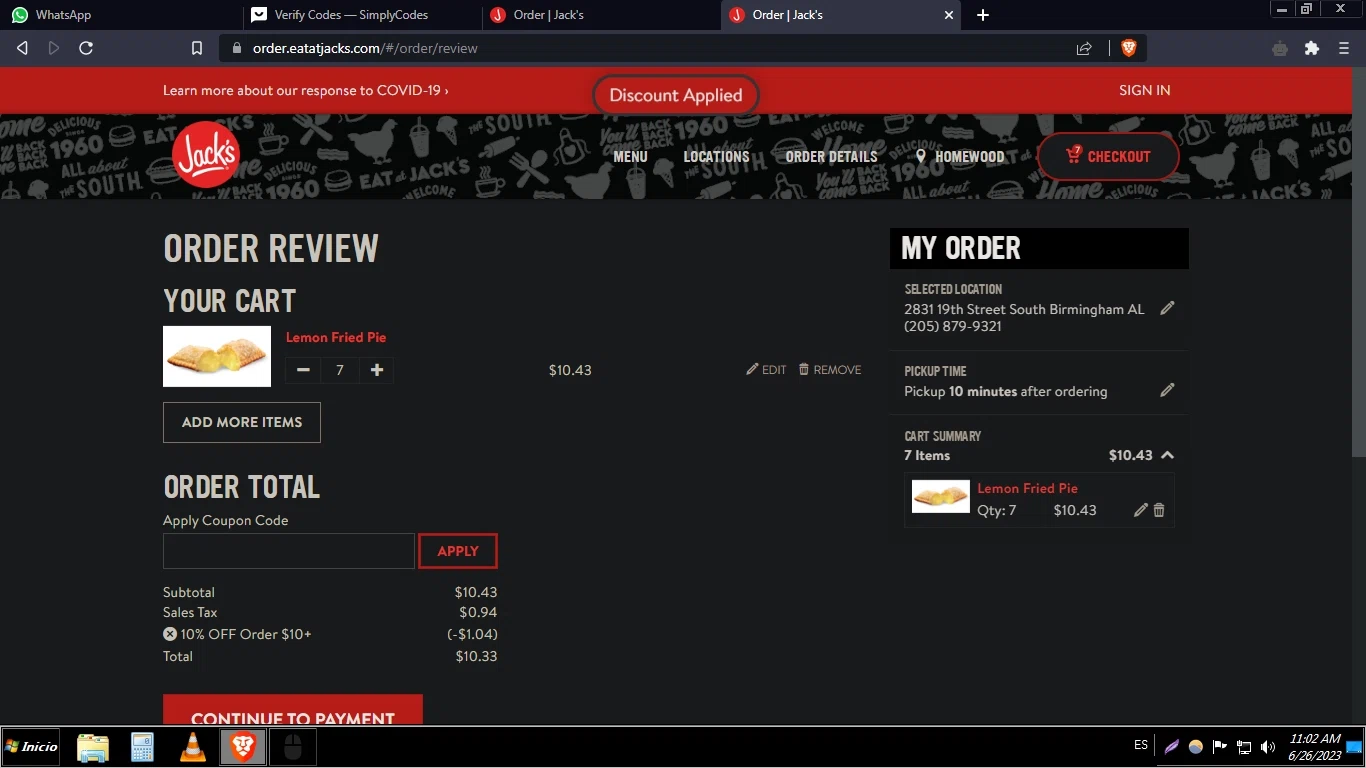 Jack's Coupon Codes 10 Off September 2024