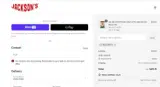 Jackson’s coupon verification screenshot