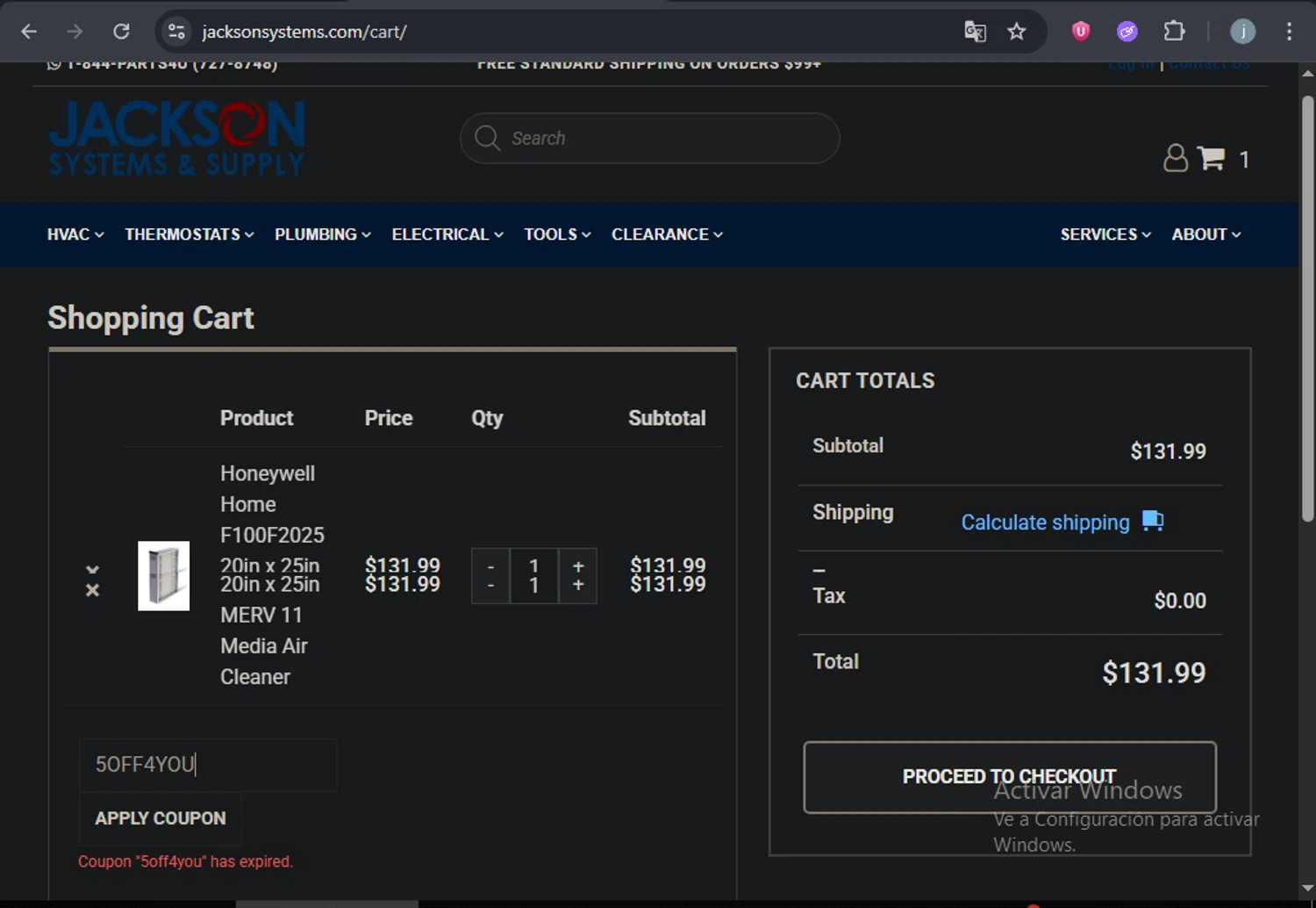 Jackson Systems coupon code screenshot showing code 5OFF4YOU applied at Jackson Systems checkout page. Uploaded by SimplyCodes community member SavingsCurator5849 on Jul 15, 2025