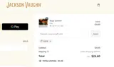 Jackson Vaughn coupon verification screenshot