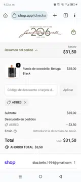 ADBE3 coupon verification screenshot