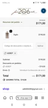 ADBEP coupon verification screenshot