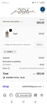 ADBEO coupon verification screenshot