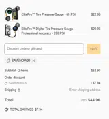 SAVENOW20 coupon verification screenshot