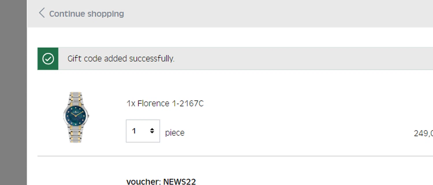 Jacques Lemans checkout page showing Jacques Lemans promo code box | Screenshot taken by SimplyCodes community member on Jul 9, 2024