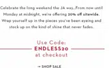 endless20 coupon verification screenshot