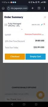 GetWP coupon verification screenshot