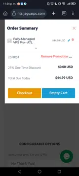 25FIRST coupon verification screenshot