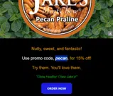 Jake's Mint Chew coupon verification screenshot