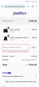 MATCH40 coupon verification screenshot