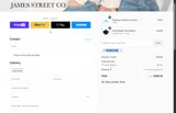 James Street Co coupon verification screenshot