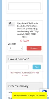 bdpyrex coupon verification screenshot