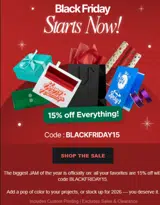 BLACKFRIDAY15 coupon verification screenshot