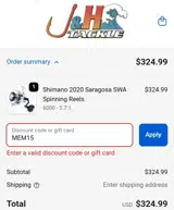 MEM15 coupon verification screenshot