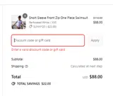 TAKE30 coupon verification screenshot