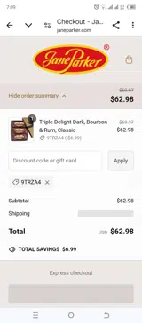 9TRZA4 coupon verification screenshot