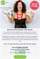 JANE100 coupon verification screenshot