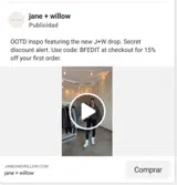 Jane + Willow coupon verification screenshot